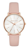 Michael Kors Pyper Quartz White Dial Pink Leather Strap Watch For Women - MK2741 Authentic Buy Shop Now