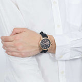 Maserati SFIDA Chronograph Black Dial Black Rubber Strap Watch For Men - R851123008 Authentic Buy Shop Now