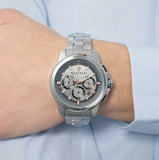 Maserati Successo Chronograph Silver Dial Silver Steel Strap Watch For Men - R8873621004 Authentic Buy Shop Now