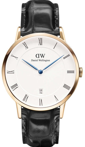 Daniel Wellington Dapper Reading White Dial Black Leather Strap Watch For Men - DW00100107 Authentic Buy Shop Now