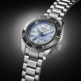 Seiko Prospex Limited Edition Automatic GMT Glacier Blue Dial Silver Steel Strap Watch For Men - SPB385J1 Authentic Buy Shop Now
