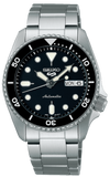 Seiko 5 Sports SKX Automatic Black Dial Silver Steel Strap Watch For Men - SRPK29K1 Authentic Buy Shop Now