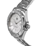 Tag Heuer Aquaracer Quartz White Dial Silver Steel Strap Watch for Men - WAY1111.BA0928 Authentic Buy Shop Now
