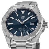 Tag Heuer Aquaracer Quartz Blue Dial Silver Steel Strap Watch for Men - WAY1112.BA0928 Authentic Buy Shop Now