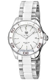 Tag Heuer Aquaracer Quartz White Dial Two Tone Steel Strap Watch Women - WAY131B.BA0914 Authentic Buy Shop Now