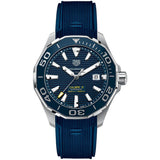Tag Heuer Aquaracer Calibre 5 Automatic Blue Dial Blue Rubber Strap Watch for Men - WAY201B.FT6150 Authentic Buy Shop Now