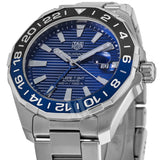 Tag Heuer Aquaracer GMT Calibre 6 Automatic Blue Dial Silver Steel Strap Watch for Men - WAY201T.BA0927 Authentic Buy Shop Now