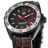 Tag Heuer Formula 1 Senna Special Edition Black Dial Two Tone Rubber Strap Watch for Men - WAZ1014.FT8027 Authentic Buy Shop Now
