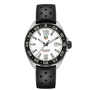 Tag Heuer Formula 1 Quartz White Dial Black Rubber Strap Watch for Men - WAZ1111.FT8023 Authentic Buy Shop Now