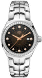 Tag Heuer Link Quartz Diamonds Black Dial Silver Steel Strap Watch for Men - WBC131G.BA0649 Authentic Buy Shop Now