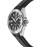 Tag Heuer Aquaracer Quartz Black Dial Black Rubber Strap Watch for Men - WBD1110.FT8021 Authentic Buy Shop Now