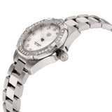 Tag Heuer Aquaracer Diamonds Mother of Pearl White Dial Silver Steel Strap Watch for Women - WBD131C.BA0748 Authentic Buy Shop Now