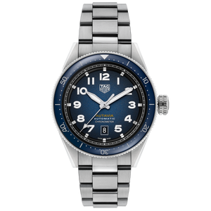 Tag Heuer Autavia Automatic Blue Dial Silver Steel Strap Watch for Men - WBE5116.EB0173 Authentic Buy Shop Now