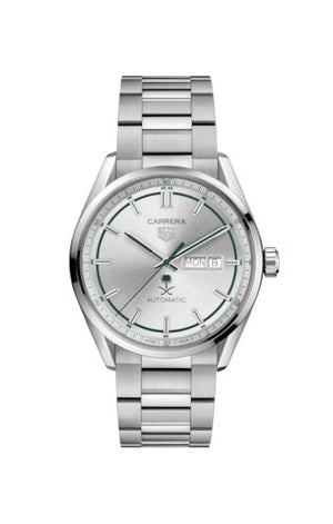 Tag Heuer Carrera Automatic Silver Dial Silver Steel Strap Watch for Men - WBN2015.EB0283 Authentic Buy Shop Now