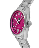 Tag Heuer Carrera Date Automatic 18K Pink Dial Silver Steel Strap Watch for Women - WBN2313.BA0001 Authentic Buy Shop Now