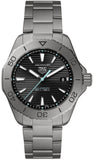 Tag Heuer Aquaracer Professional 200 Solargraph Quartz Black Dial Silver Steel Strap Watch for Men - WBP1180.BF0000 Authentic Buy Shop Now