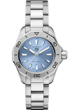 Tag Heuer Aquaracer Professional 200 Quartz Blue Dial Silver Steel Strap Watch for Women - WBP1415.BA0622 Authentic Buy Shop Now
