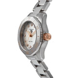 Tag Heuer Aquaracer Professional 200 Quartz Diamonds White Dial Silver Steel Strap Watch for Women - WBP1450.BA0622 Authentic Buy Shop Now