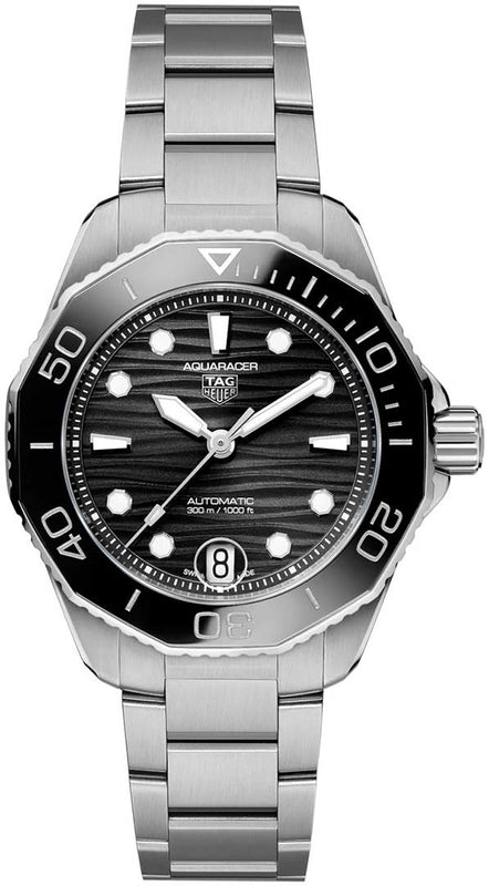Tag Heuer Aquaracer Professional 300 Automatic Black Dial Silver Steel Strap Watch for Women - WBP231D.BA0626 Authentic Buy Shop Now
