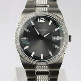 Bulova Crystal Collection Brown Dial Silver Steel Strap Watch for Men - 96B221 Authentic Buy Shop Now