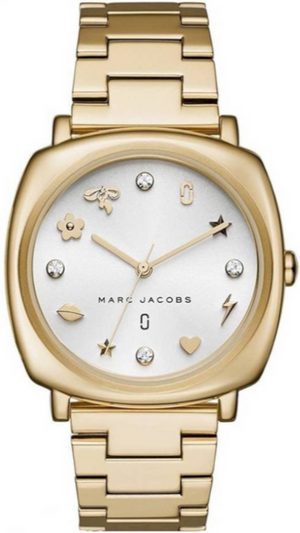 Marc Jacobs Mandy White Dial Gold Steel Strap Watch for Women - MJ3573 Authentic Buy Shop Now