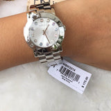 Marc Jacobs Amy Dexter Silver Dial Silver Steel Strap Watch for Women - MBM3214 Authentic Buy Shop Now