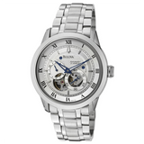 Bulova BVA Series Dual Aperture Silver Dial Silver Steel Strap Watch for Men - 96A118 Authentic Buy Shop Now