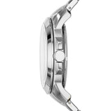 Fossil Grant Skeleton Black Dial Silver Steel Strap Watch for Men - ME3055 Authentic Buy Shop Now