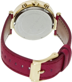 Michael Kors Parker Chronograph White Dial Pink Leather Strap Watch for Women - MK2297 Authentic Buy Shop Now