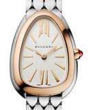 Bvlgari Serpenti Seduttori Quartz Silver Dial Silver Steel Strap Watch for Women - SERPENTI103144 Authentic Buy Shop Now