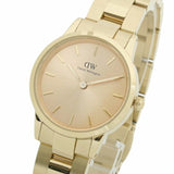 Daniel Wellington Iconic Link Unitone Gold Dial Gold Steel Strap Watch For Women - DW00100403 Authentic Buy Shop Now