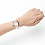 Marc Jacobs Roxy White Dial White Leather Strap Watch for Women - MJ1562 Authentic Buy Shop Now