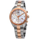 Tissot PR 100 Sport Chic Chronograph Diamonds Mother of Pearl Dial Two Tone Steel Strap Watch for Women - T101.917.22.116.00 Authentic Buy Shop Now