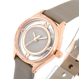Marc Jacobs Tether Grey Dial Grey Leather Strap Watch for Women - MBM1375 Authentic Buy Shop Now