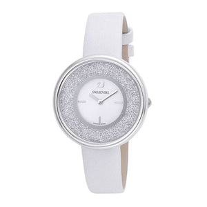 Swarovski Crystalline Pure White Dial White Leather Strap Watch for Women - 5275046 Authentic Buy Shop Now