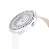 Swarovski Crystalline Pure White Dial White Leather Strap Watch for Women - 5275046 Authentic Buy Shop Now
