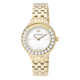 Swarovski Lovely Crystals White Dial Gold Steel Strap Watch for Women - 5242895 Authentic Buy Shop Now