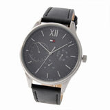 Tommy Hilfiger Damon Multifunction Black Dial Black Leather Strap Watch for Men - 1791417 Authentic Buy Shop Now