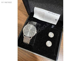 Emporio Armani Kappa Quartz Grey Dial Silver Mesh Bracelet Watch For Men - AR11068 Authentic Buy Shop Now