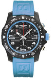 Breitling Endurance Pro Black Dial Light Blue Rubber Strap Watch for Men - X82310281B1S1 Authentic Buy Shop Now