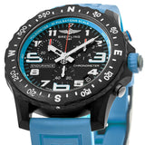 Breitling Endurance Pro Black Dial Light Blue Rubber Strap Watch for Men - X82310281B1S1 Authentic Buy Shop Now