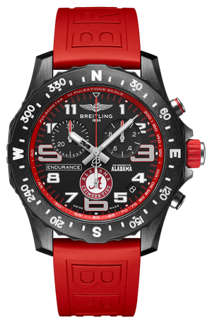 Breitling Endurance Pro The University of Alabama Black Dial Red Rubber Strap Watch for Men - X823102C1B1S1 Authentic Buy Shop Now