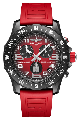 Breitling Endurance Pro Ironman Red Dial Red Rubber Strap Watch for Men - X823109A1K1S1 Authentic Buy Shop Now