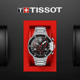 Tissot T Race Moto GP Limited Edition Chronograph Black Dial Silver Steel Strap Watch for Men - T141.417.11.057.00 Authentic Buy Shop Now