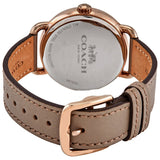Coach Delancey Grey Dial Grey Leather Strap Watch For Women - 14502797 Authentic Buy Shop Now