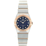 Omega Constellation Quartz Diamonds Blue Dial Two Tone Steel Strap Watch for Women - 131.20.25.60.53.002 Authentic Buy Shop Now
