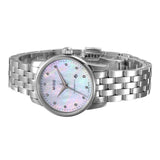 Mido Baroncelli Automatic Mother Of Pearl Dial Silver Steel Strap Watch For Women - M7600.4.69.1 Authentic Buy Shop Now