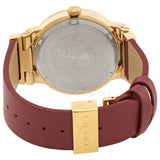 Versace Greca Silver Dial Red Leather Strap Watch for Women - VEVH00420 Authentic Buy Shop Now