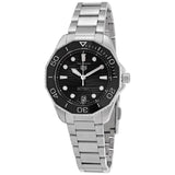 Tag Heuer Aquaracer Professional 300 Automatic Black Dial Silver Steel Strap Watch for Women - WBP231D.BA0626 Authentic Buy Shop Now