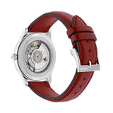Gucci G Timeless Automatic Silver Dial Red Leather Strap Watch For Men - YA126346 Authentic Buy Shop Now